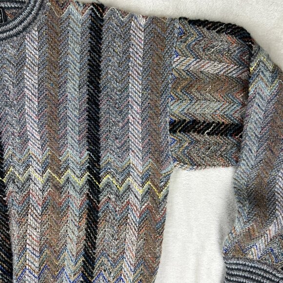 Vintage Sears The Mens Store Sweater Sz 40 M Grandpa Dad 80s Ugly Wool Acrylic - Picture 5 of 9